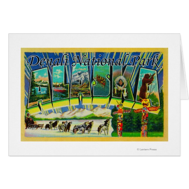 Denali Nat'l Park, Alaska - Large Letter Scenes (Front Horizontal)
