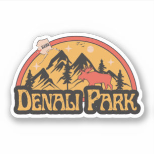 Denali Park, Alaska Sticker