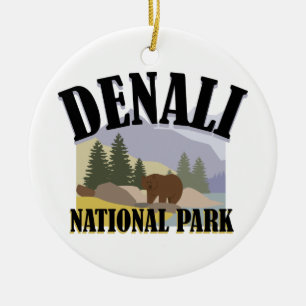 Denali Park Ceramic Ornament