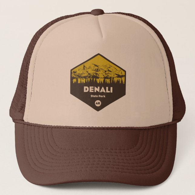 Denali State Park Alaska Trucker Hat (Front)