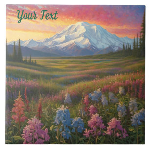 Denali Wildflowers Tile