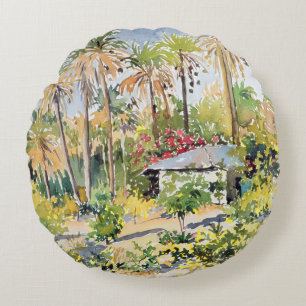 Denbo's House 1997 Round Pillow