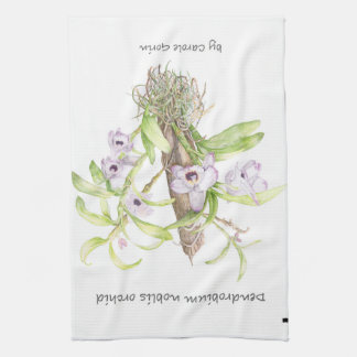 Dendrobium Orchid Kitchen Towel