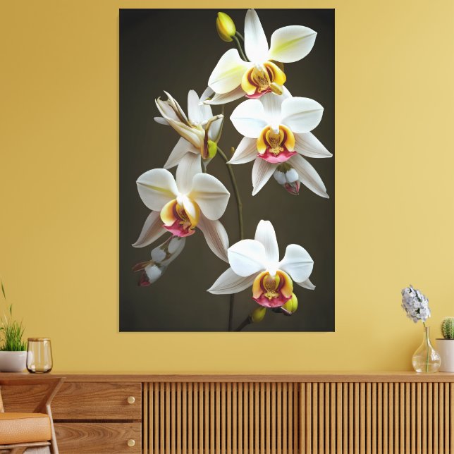 Dendroium Orchids Canvas Print (Insitu(LivingRoom))
