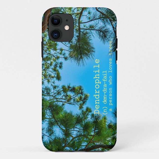 "Dendrophile" meaning custom text colour Case-Mate iPhone Case (Back)