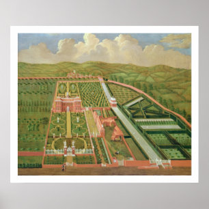 Denham Place, Buckinghamshire, c.1695 (oil on canv Poster