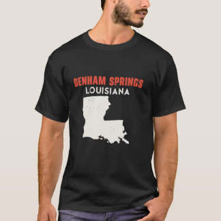 Denham Springs Louisiana USA State America Travel  T-Shirt