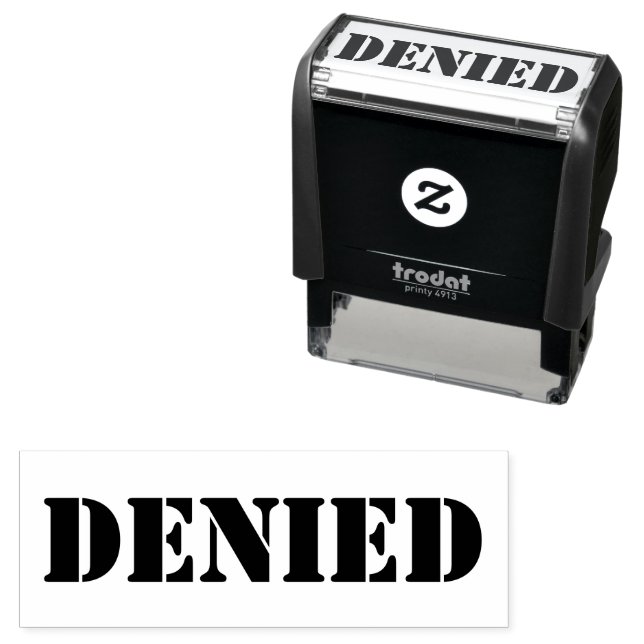 DENIED self inking stamp (In Situ)