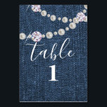 denim and diamond, table card<br><div class="desc">denim and diamond,  table card</div>