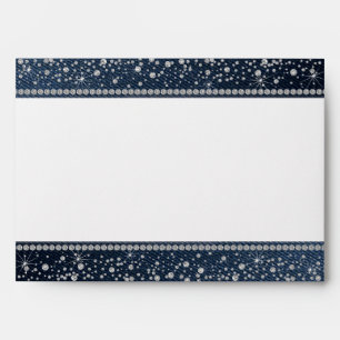 Denim and diamonds Bling Glam Envelope