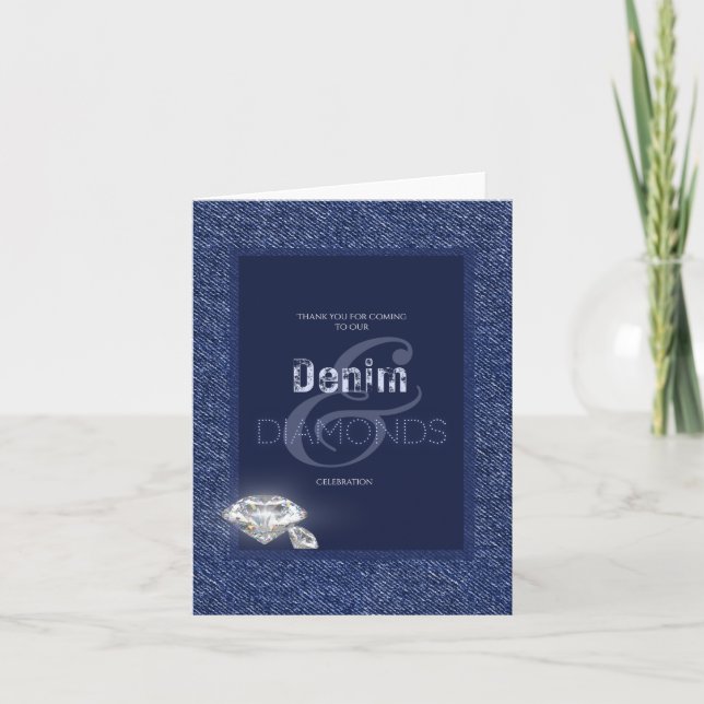Denim and diamonds invitation (Front)