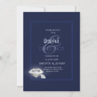 Denim and diamonds invitation