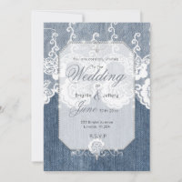 Denim and diamonds Invitation