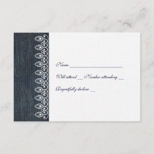 Denim and Lace rsvp with envelope