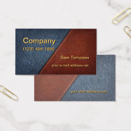 denim business cards
