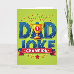 Denim Best Dad Award Card