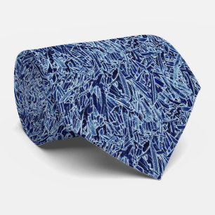 Denim Blue Abstract Design Neck Tie