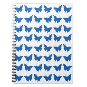 Denim Blue Bold Butterflies Notebook