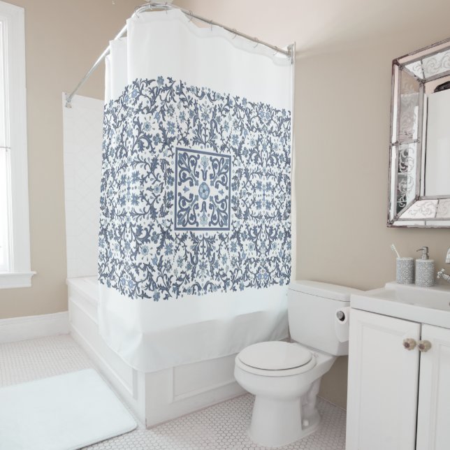 Denim Blue Floral (In Situ)