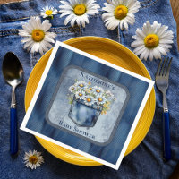 Denim Blue Jean | Daisies Floral Baby Shower