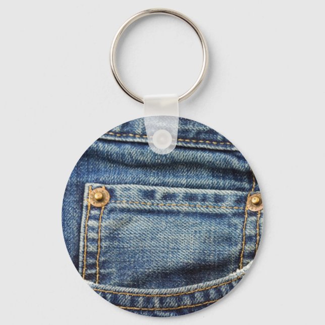 Denim - Blue Jean Pocket Keychain (Front)