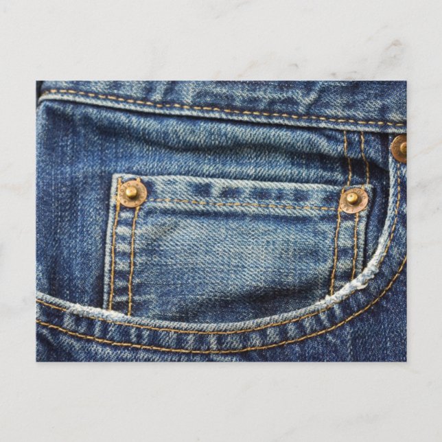 Denim - Blue Jean Pocket Postcard (Front)