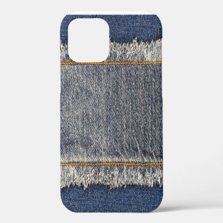 Denim Blue Jeans: Casual Double Patch iPhone 12 Case
