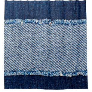 Denim blue jeans fabric frame. Bleached denim fabr