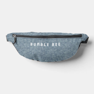 Denim Blue Jeans Look Print Cut Sew Bag