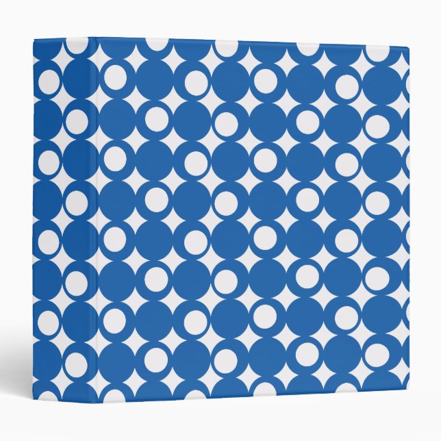 Denim Blue Mod Ball Design @ Emporio Moffa Binder (Front/Spine)