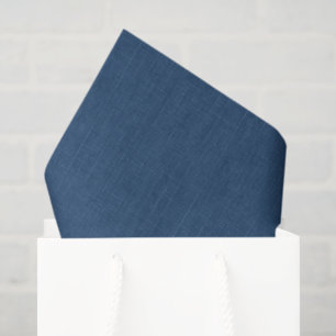 Denim blue solid textured tissue paper