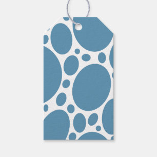 Denim Bule Bubbles Gift Tags
