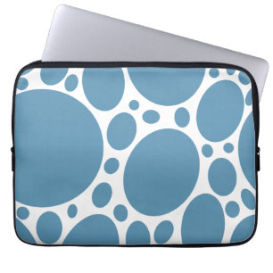 Denim Bule Bubbles Laptop Sleeve