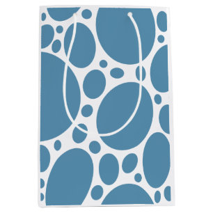 Denim Bule Bubbles Medium Gift Bag