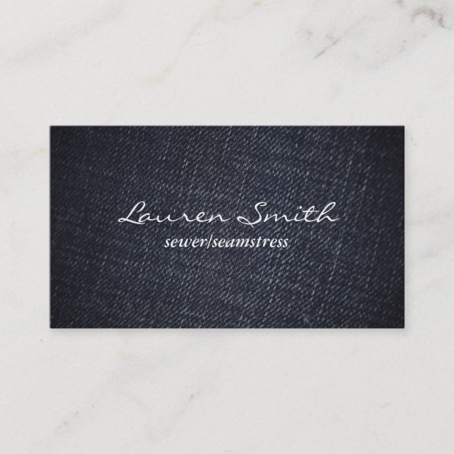 Denim Business Card (Front)