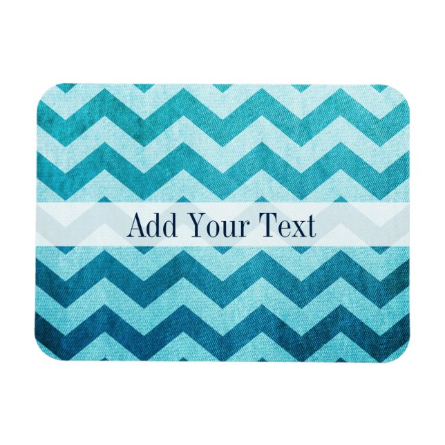 Denim Chevron by Shirley Taylor Magnet (Horizontal)