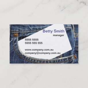 Denim Designed Business Card