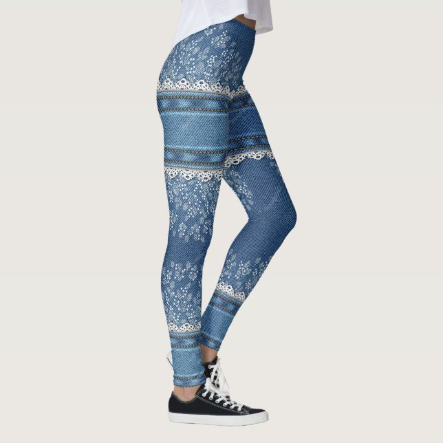 Denim designed Leggings (Right)