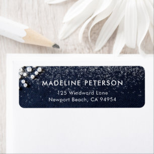 Denim Diamonds Bling Classy Elegant Address