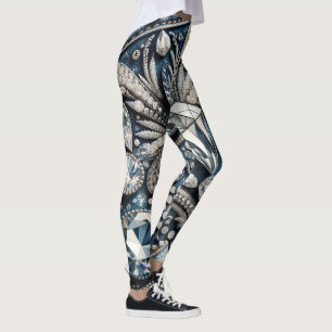 Denim & Diamonds Gemstone Jean Birthday Party Leggings