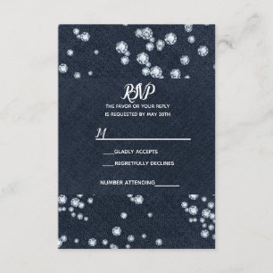 Denim & Diamonds Jean Bleu Bling Glam RSVP