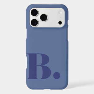 Denim esthétique bleu Minimaliste Lettre initiale