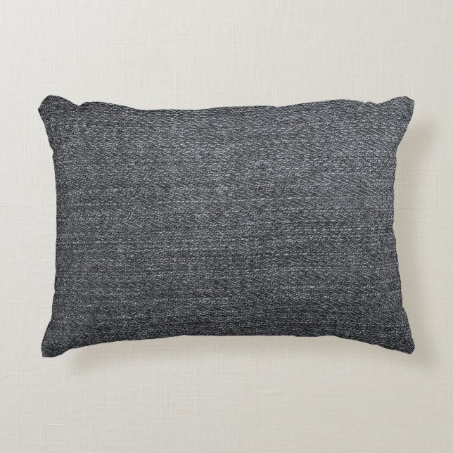 Denim fabric texture blue trouser accent pillow (Front)