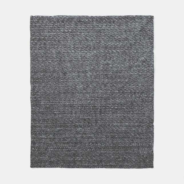 Denim fabric texture blue trouser fleece blanket (Front)