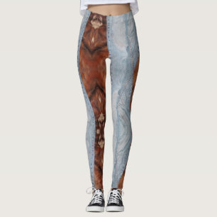 Denim & hide leggings