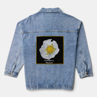 Denim Jacket Strawberry Blossom