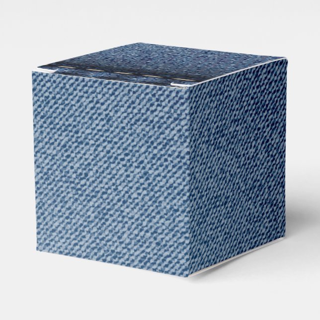 Denim Jeans Texture Favor Box (Front Side)