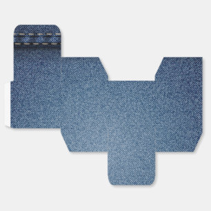 Denim Jeans Texture Favor Box