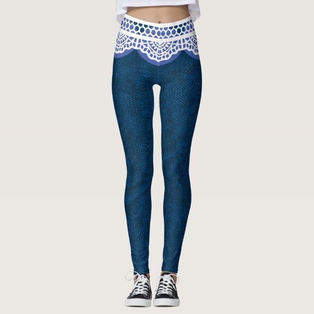 DENIM > Leggings >Clothing & Shoes > Women  (Front)