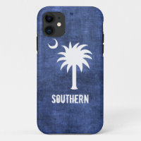 Denim Look South Carolina Palmetto Tree